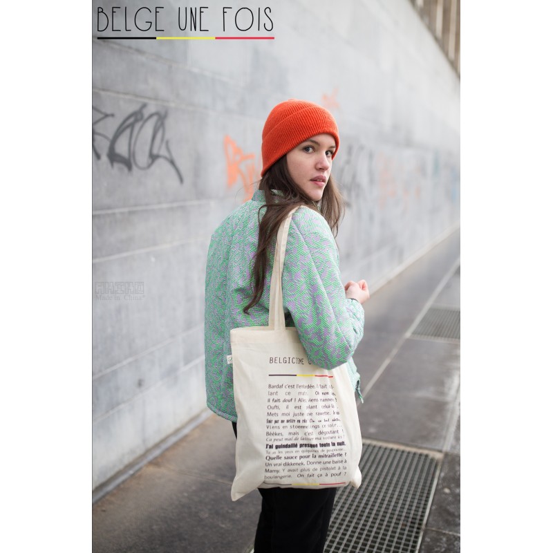 Tote bag Belgicismes Une Fois Tote bag Belgicismes Une Fois
