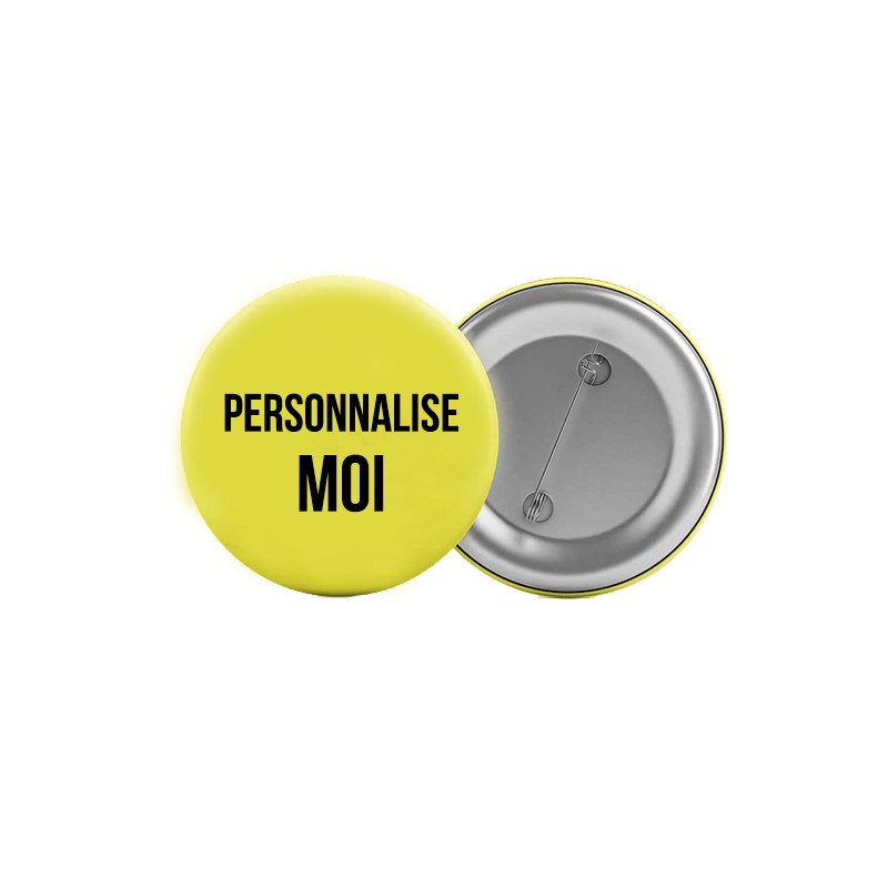 Badge Personnalisable Avec Texte, Photo Ou Logo – Pin's Rond Broche Personnalisée, Idéal Cadeaux événements