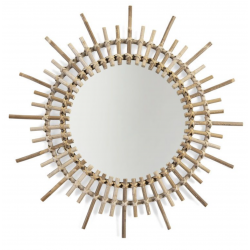 Miroir en rotin fondi 60 cm
