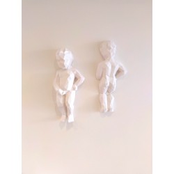 Duo Manneken Pis sculpture...