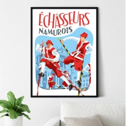 Poster Les échasseurs Namurois