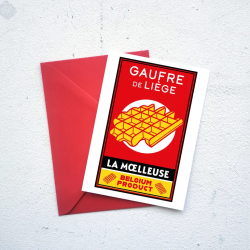 Carte Postale Gaufre de Liège