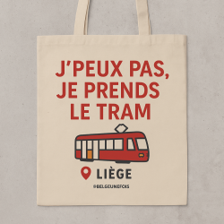 Tote bag Tram Liège
