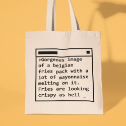 Tote bag prompt Belgian Fries