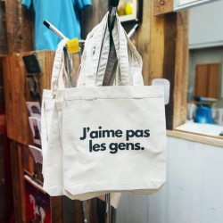 Tote bag j'aime pas les gens