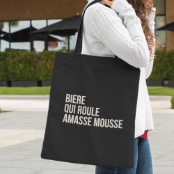 Tote bag bière qui roule...