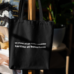 Tote bag ça rime et ça rame