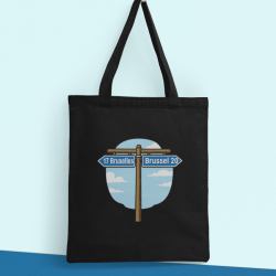 Tote Bag Panneau Bruxelles