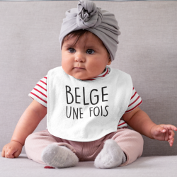 Bavoir bébé Belge une fois